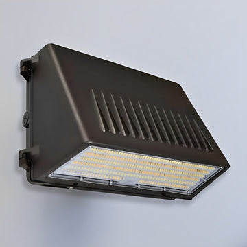LED Slim Wall Pack, Full Cutoff, Dusk to Dawn Photocell, 63W/45W/30W, Selectable Wattage & CCT, 9700 Lumens